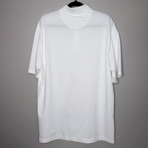 Nike Golf Dri Fit Mens Size XL White Performance Short Sleeve Activewear Polo - Picture 6 of 8